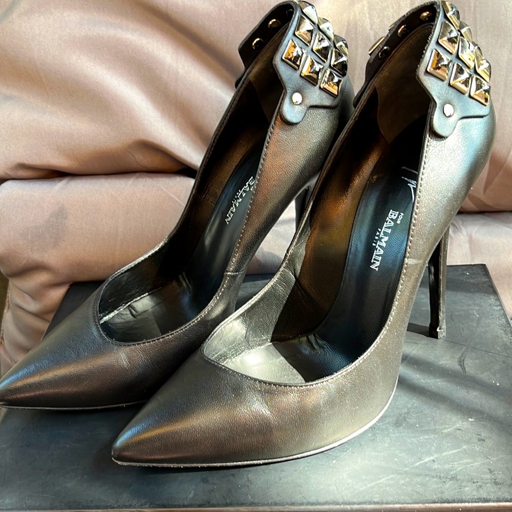 Balmain x Giuseppe Zanotti collab pumps